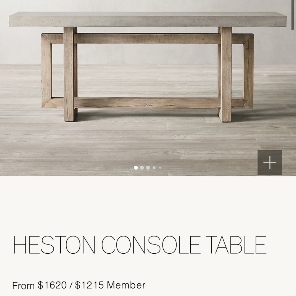 Dinning table set from RH